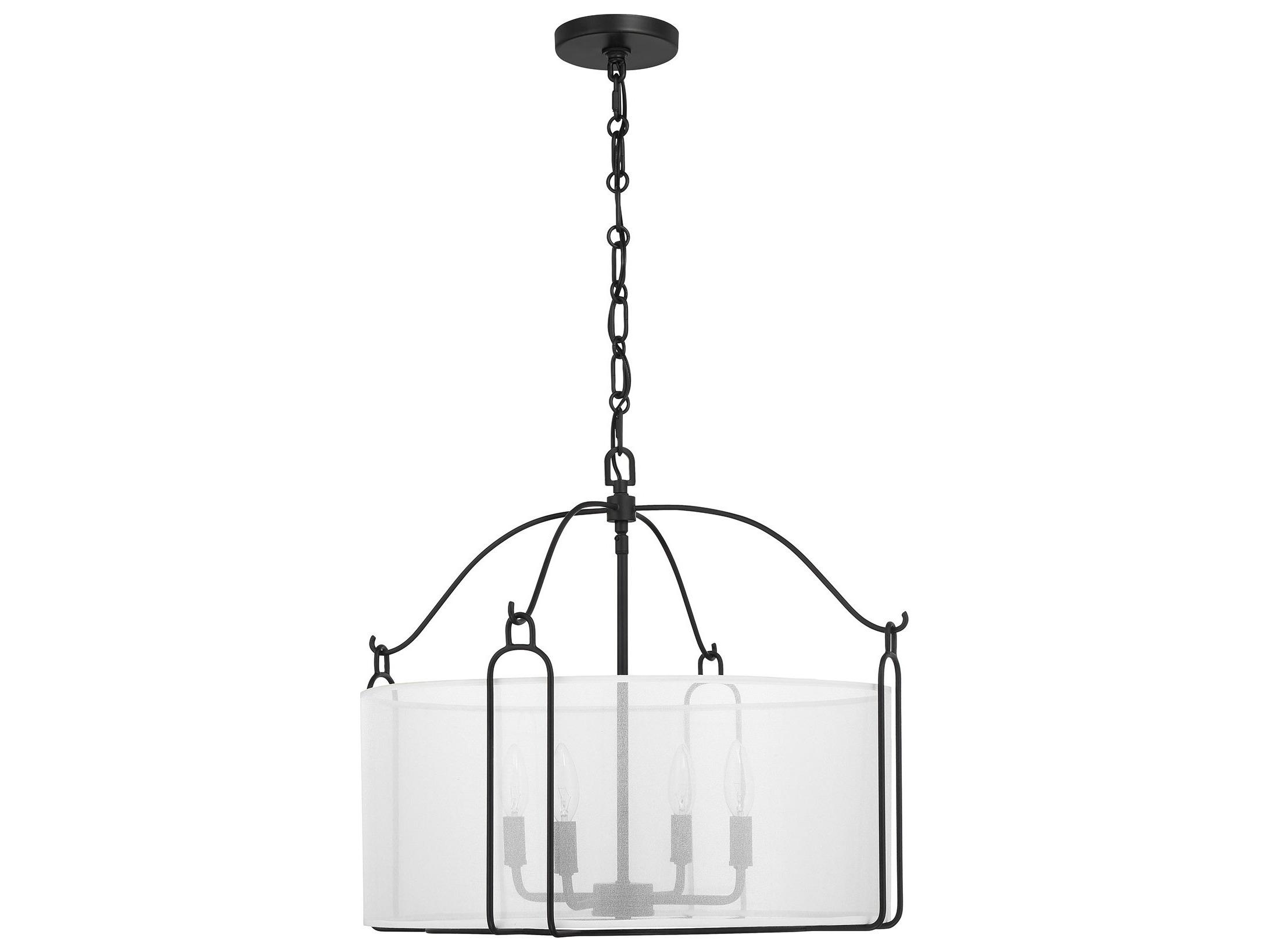 Savoy House Ashlay 4-Light Matte Black Pendant
