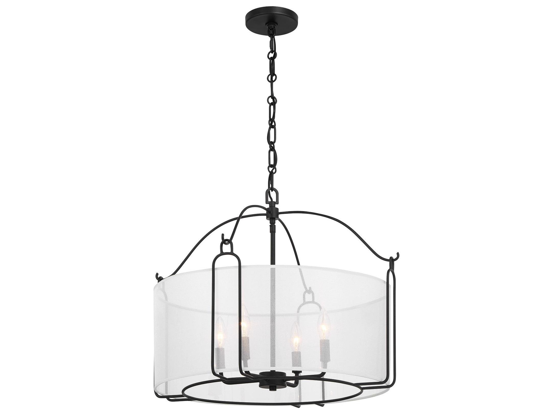 Savoy House Ashlay 4-Light Matte Black Pendant