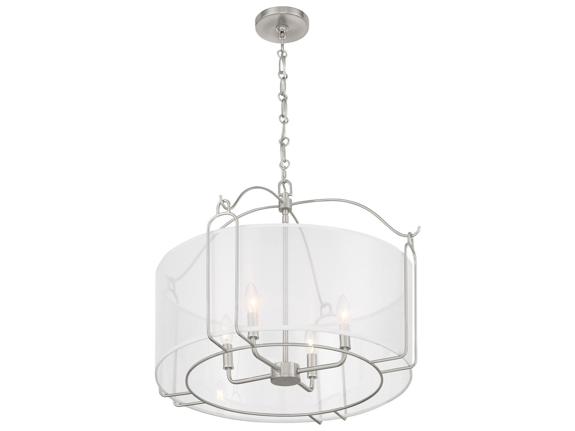 Savoy House Ashlay 4-Light Satin Nickel Pendant