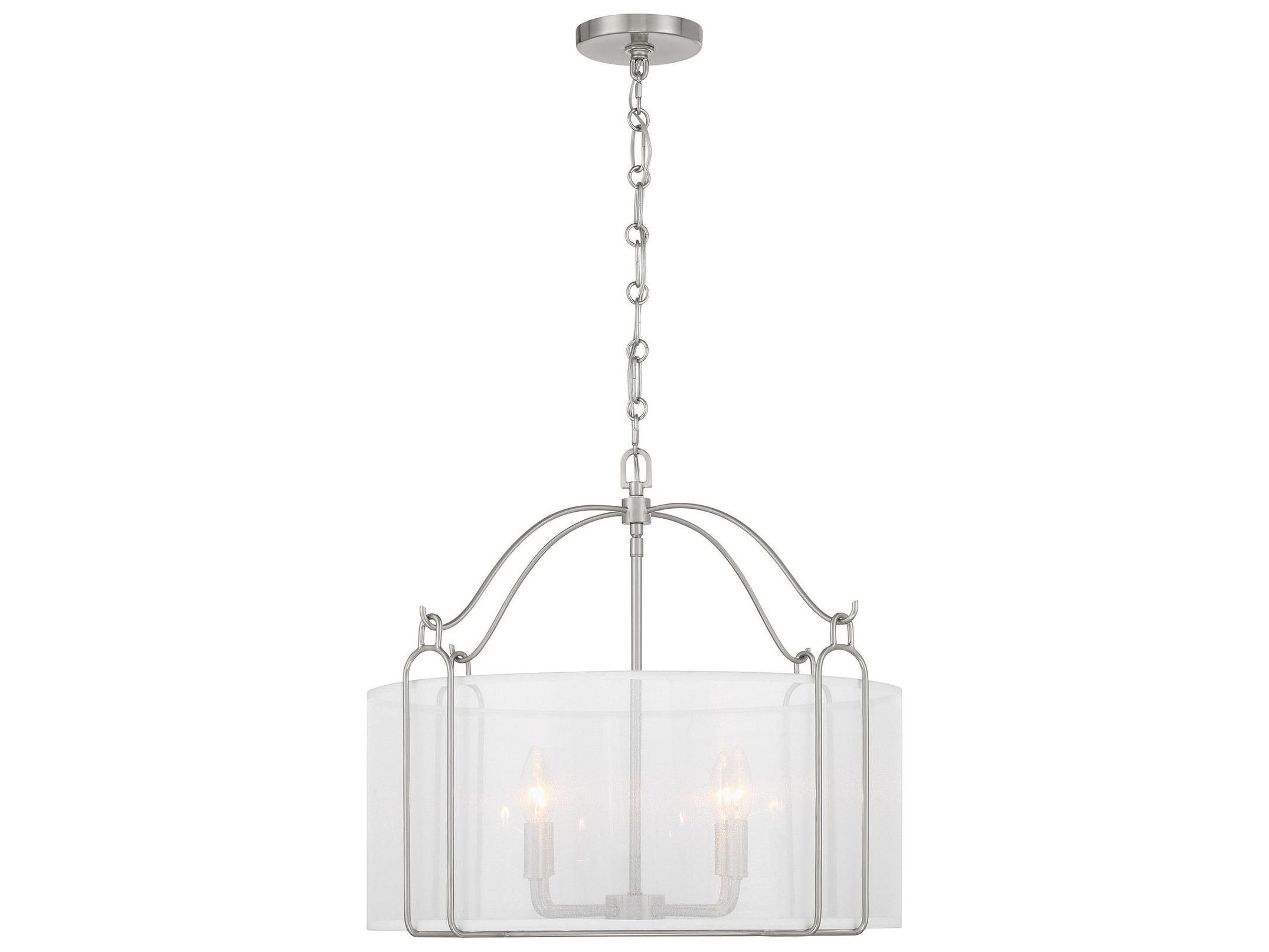 Savoy House Ashlay 4-Light Satin Nickel Pendant