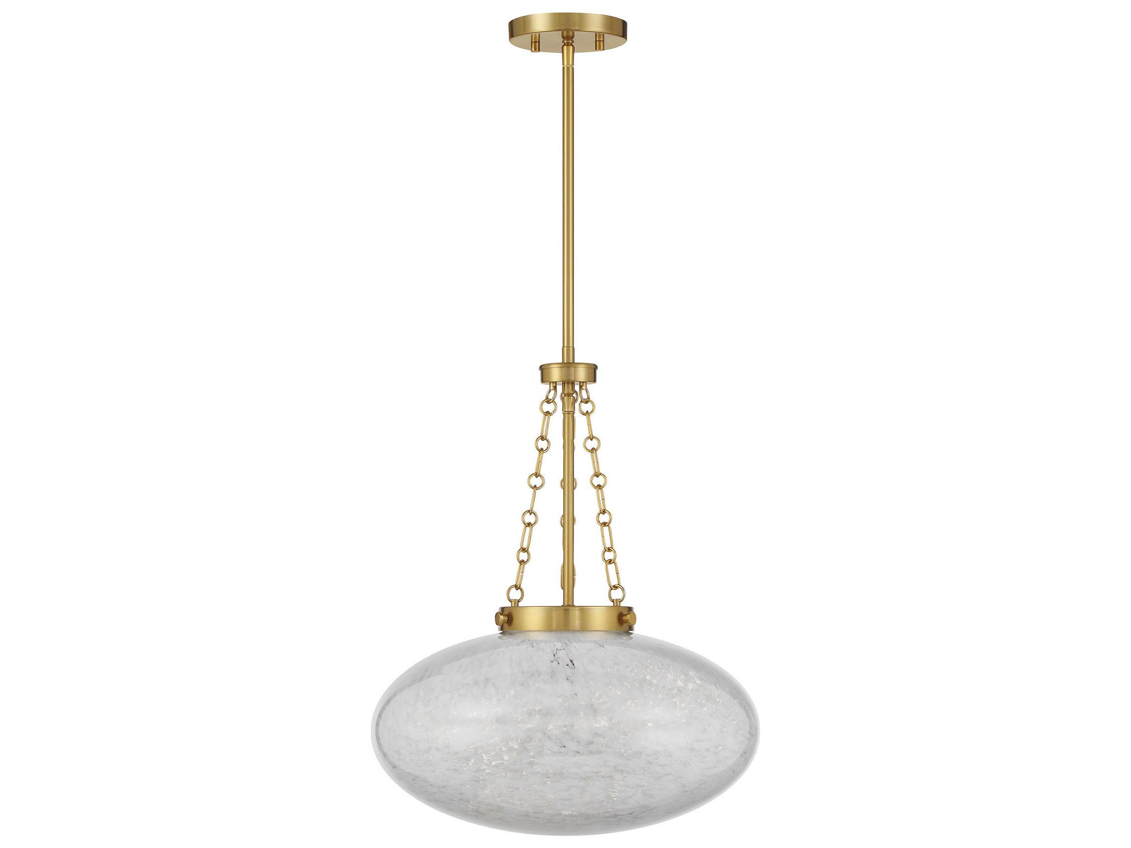 Savoy House Willow 1-Light Warm Brass Pendant