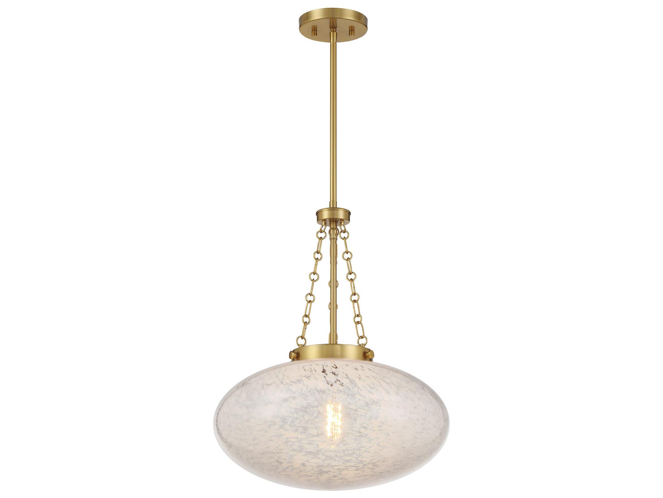 Savoy House Willow 1-Light Warm Brass Pendant