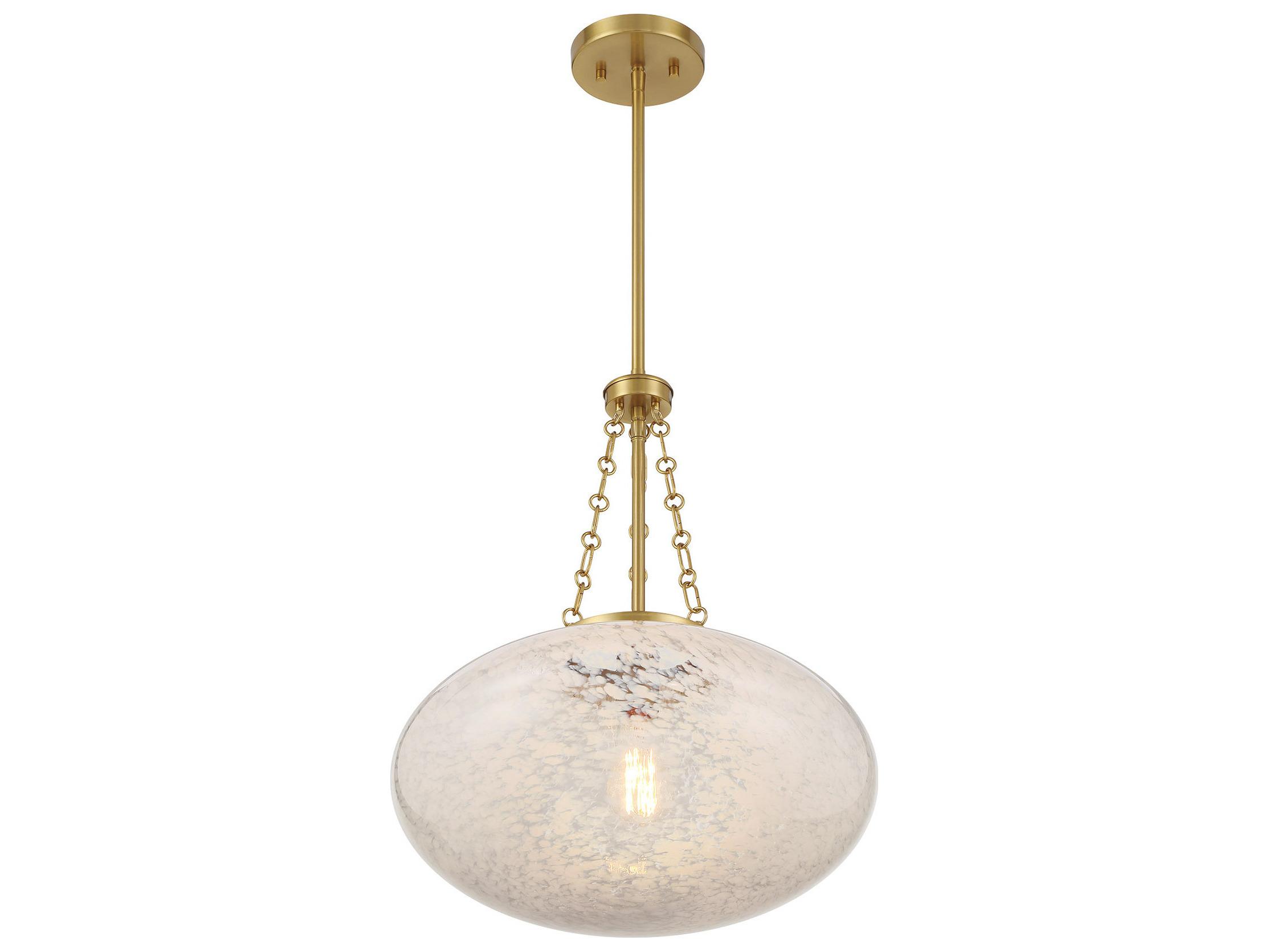 Savoy House Willow 1-Light Warm Brass Pendant