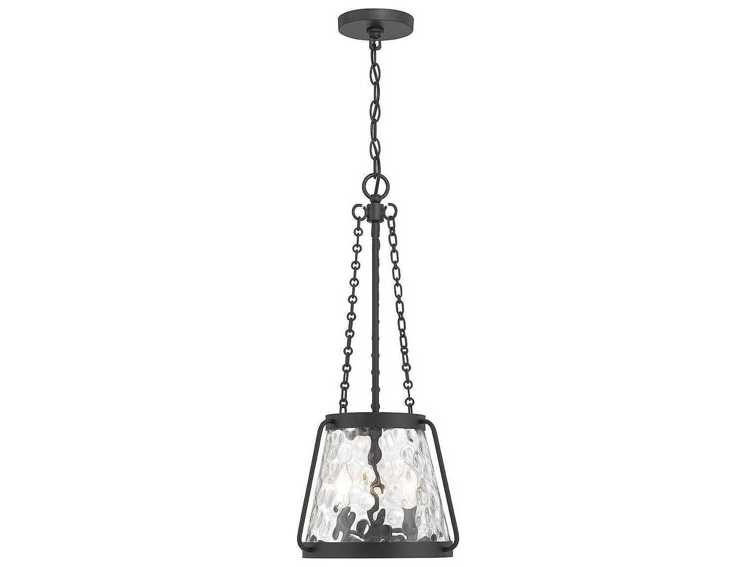 Savoy House Crawford 3-Light Matte Black Glass Mini Pendant