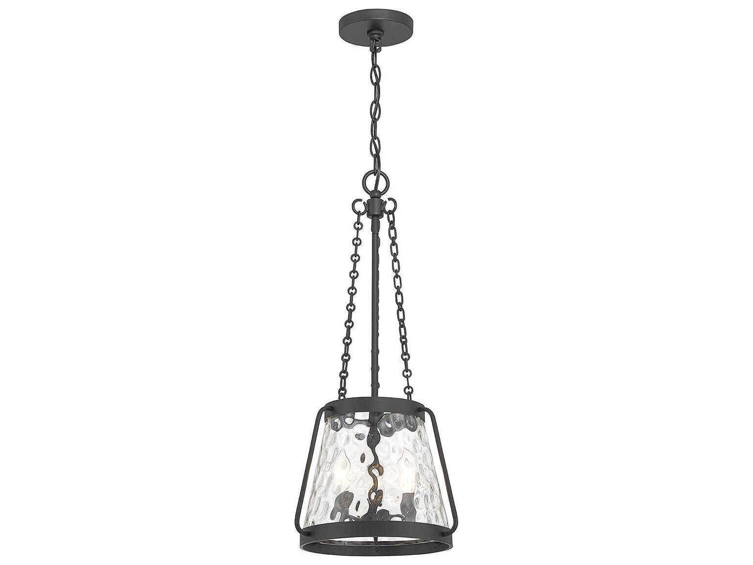 Savoy House Crawford 3-Light Matte Black Glass Mini Pendant