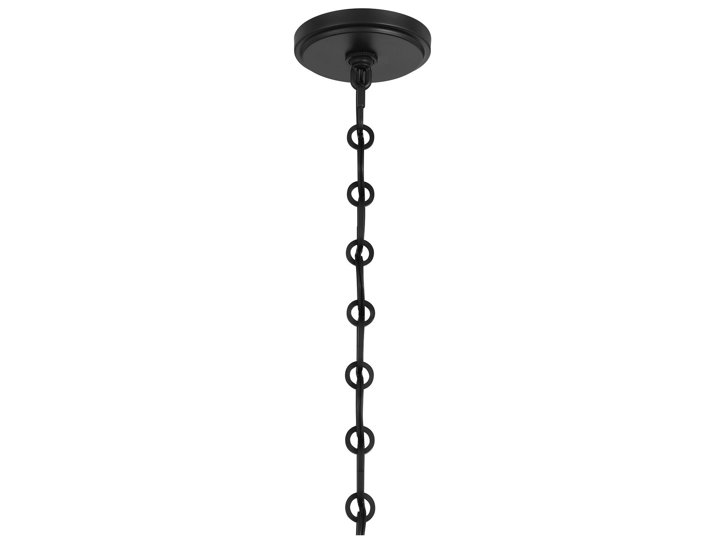 Savoy House Cabot 1-Light Matte Black Globe Pendant