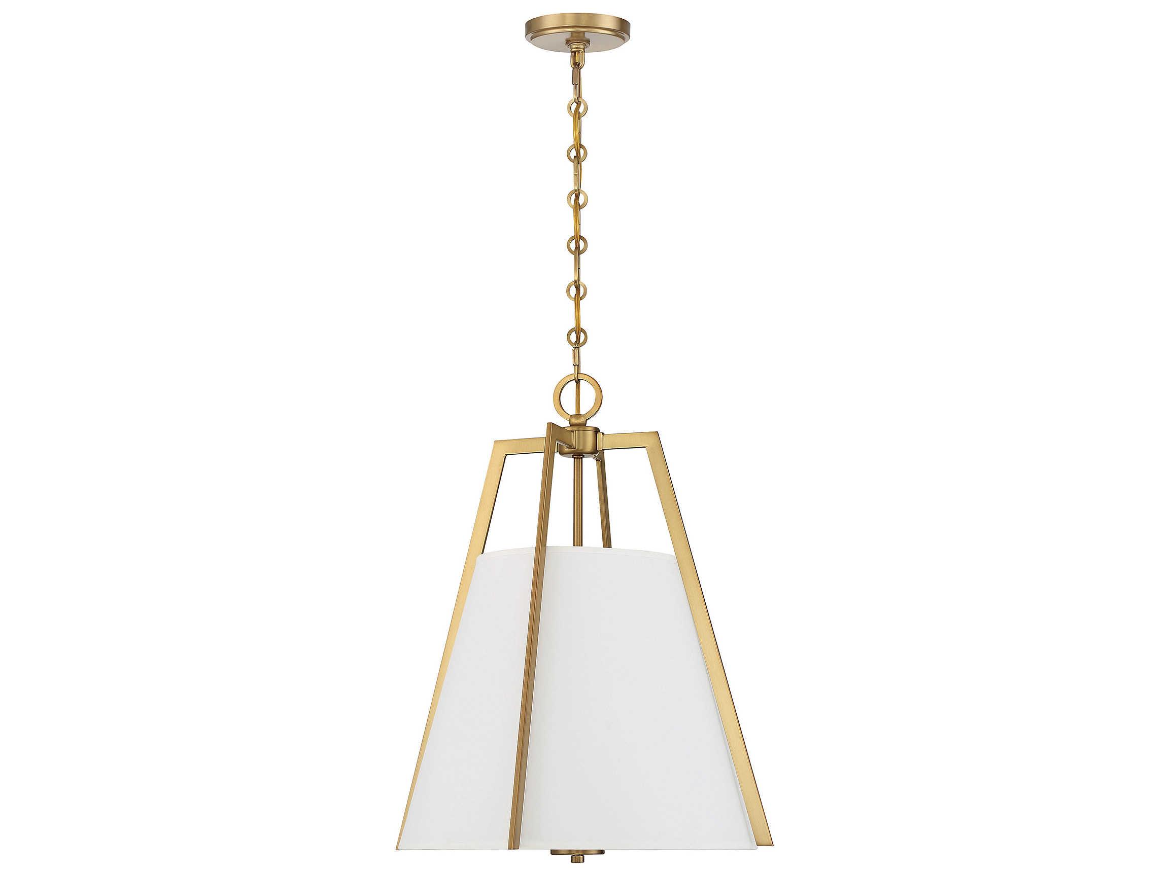 Savoy House Mansfield 3-Light Warm Brass Pendant