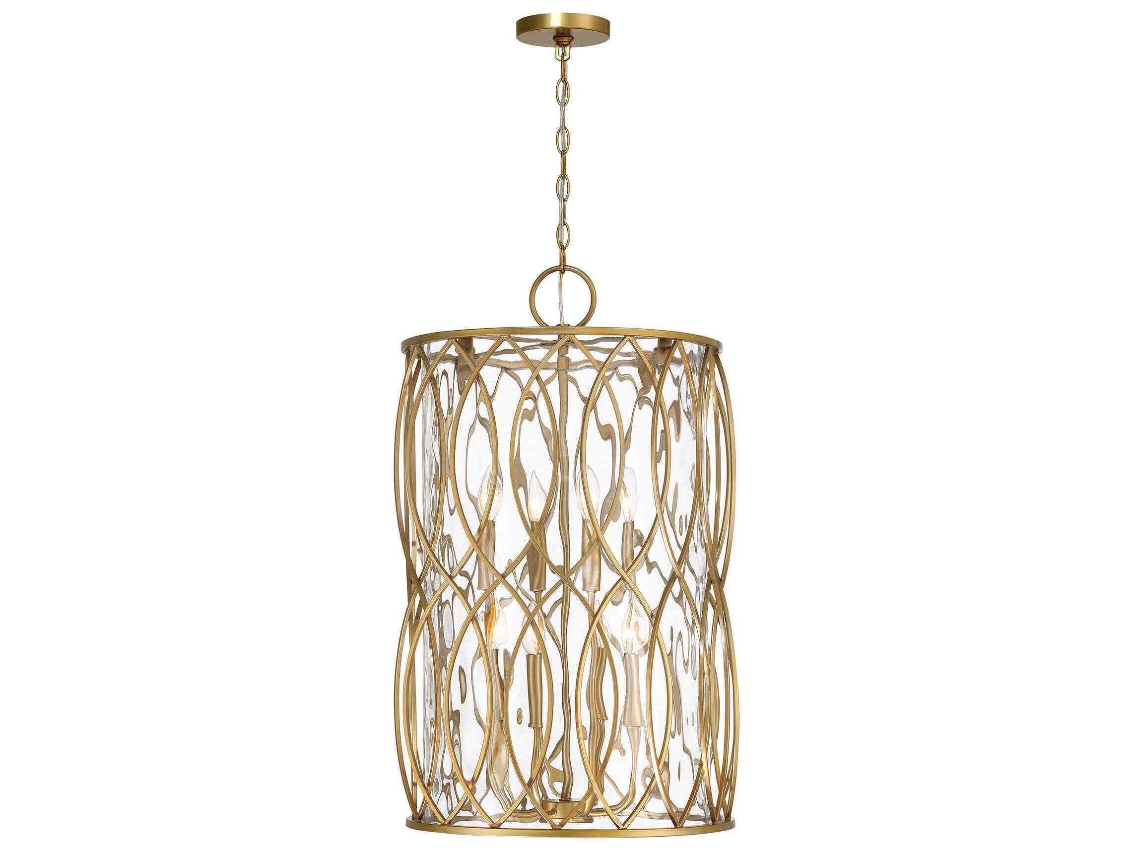 Savoy House Snowden 8-Light Burnished Brass Cylinder Pendant