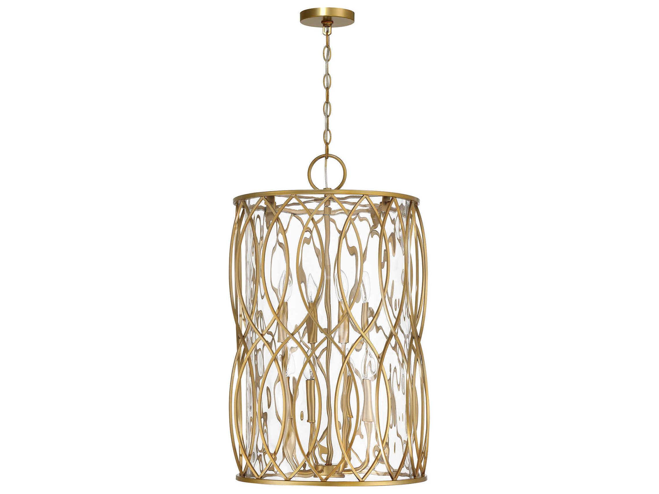 Savoy House Snowden 8-Light Burnished Brass Cylinder Pendant