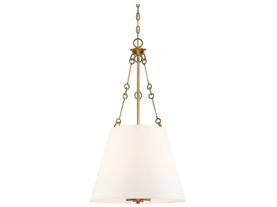 Savoy House Austin 4-Light Warm Brass Empire Chandelier