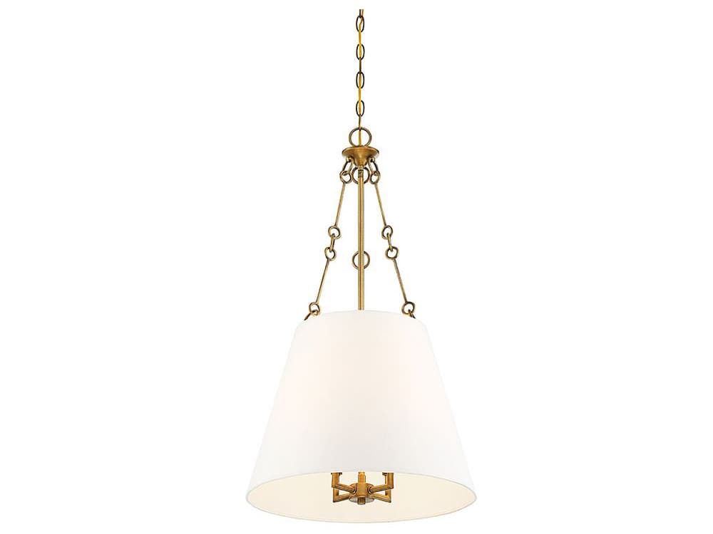 Savoy House Austin 4-Light Warm Brass Empire Chandelier