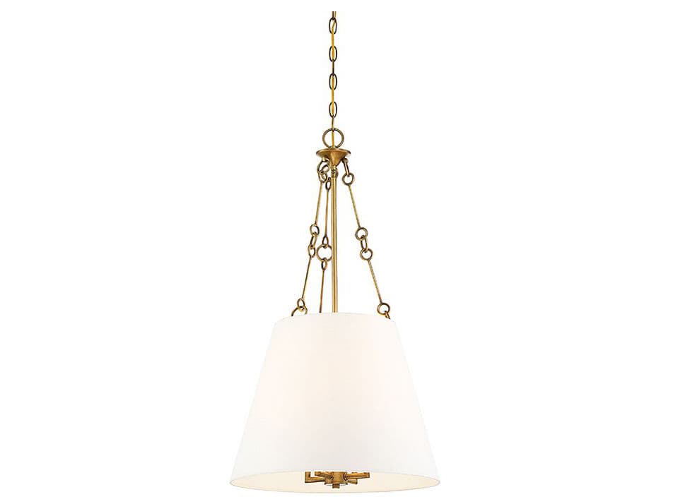 Savoy House Austin 4-Light Warm Brass Empire Chandelier