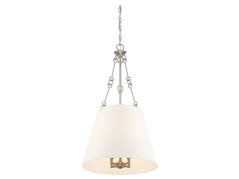 Savoy House Austin 4-Light Satin Nickel Empire Chandelier