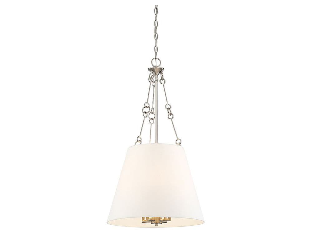 Savoy House Austin 4-Light Satin Nickel Empire Chandelier