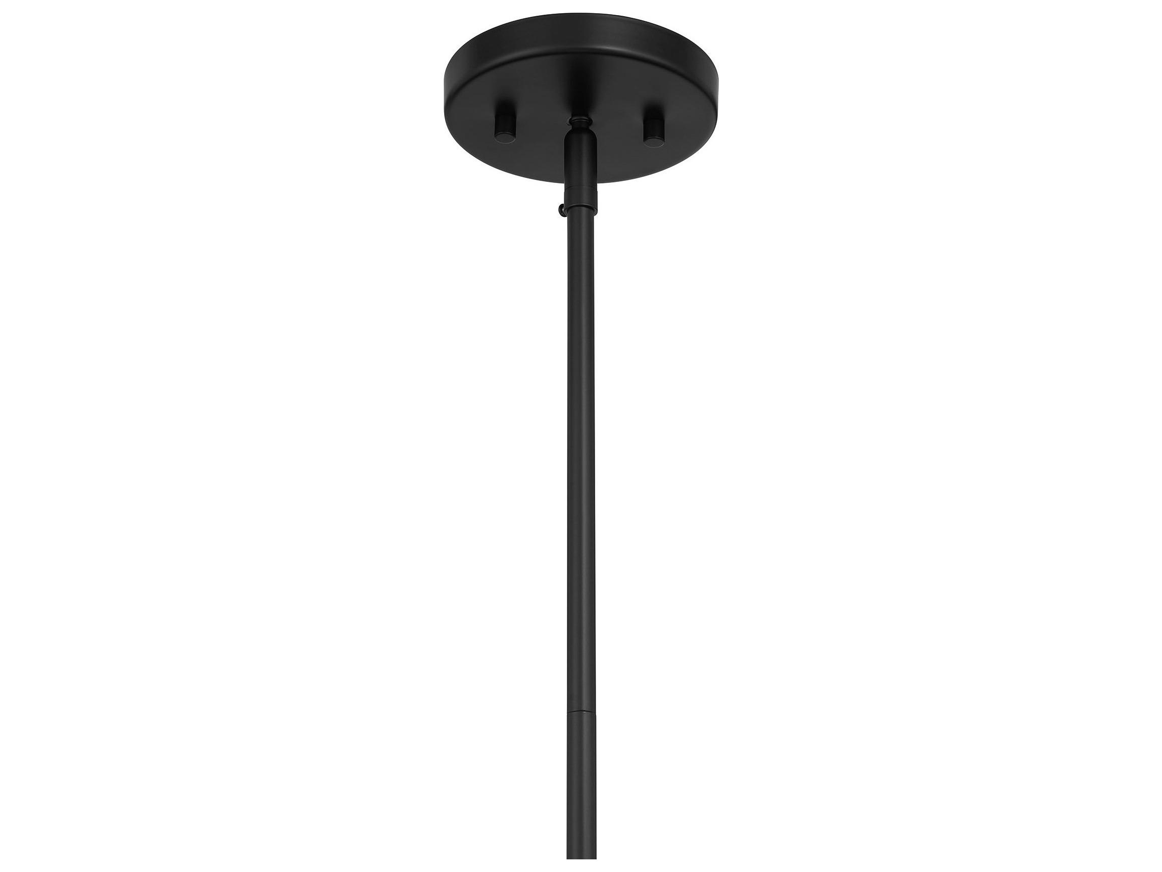 Savoy House Holton 1-Light Matte Black Cylinder Mini Pendant