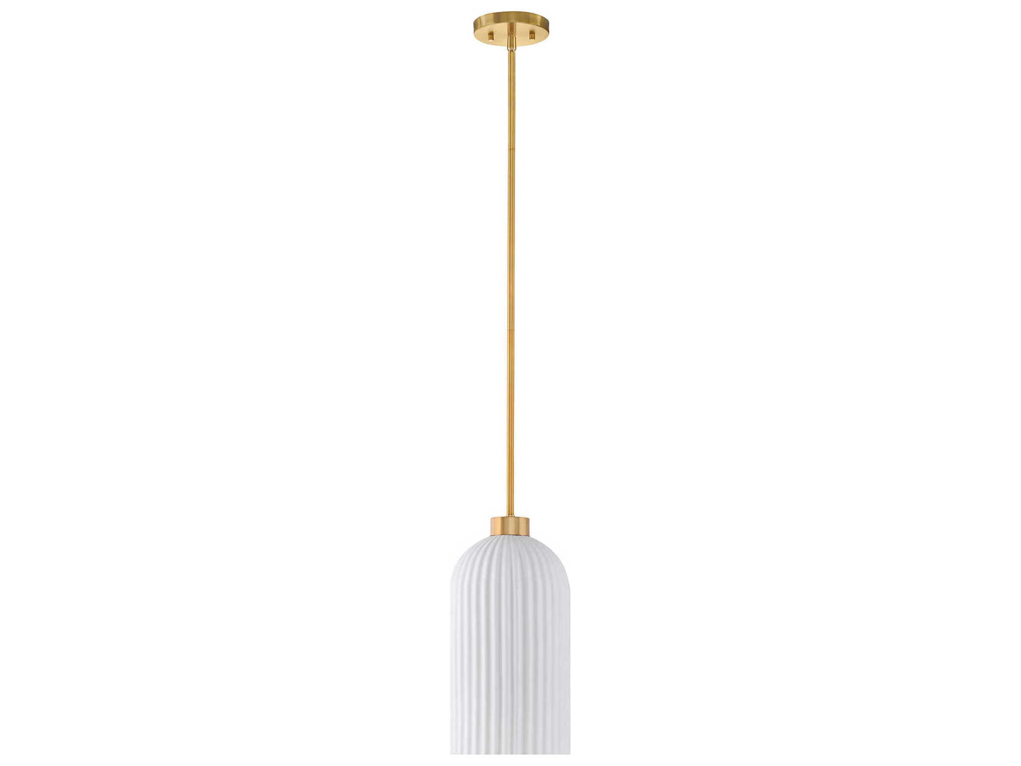 Savoy House Isla Blanca 1-Light Warm Brass Mini Pendant