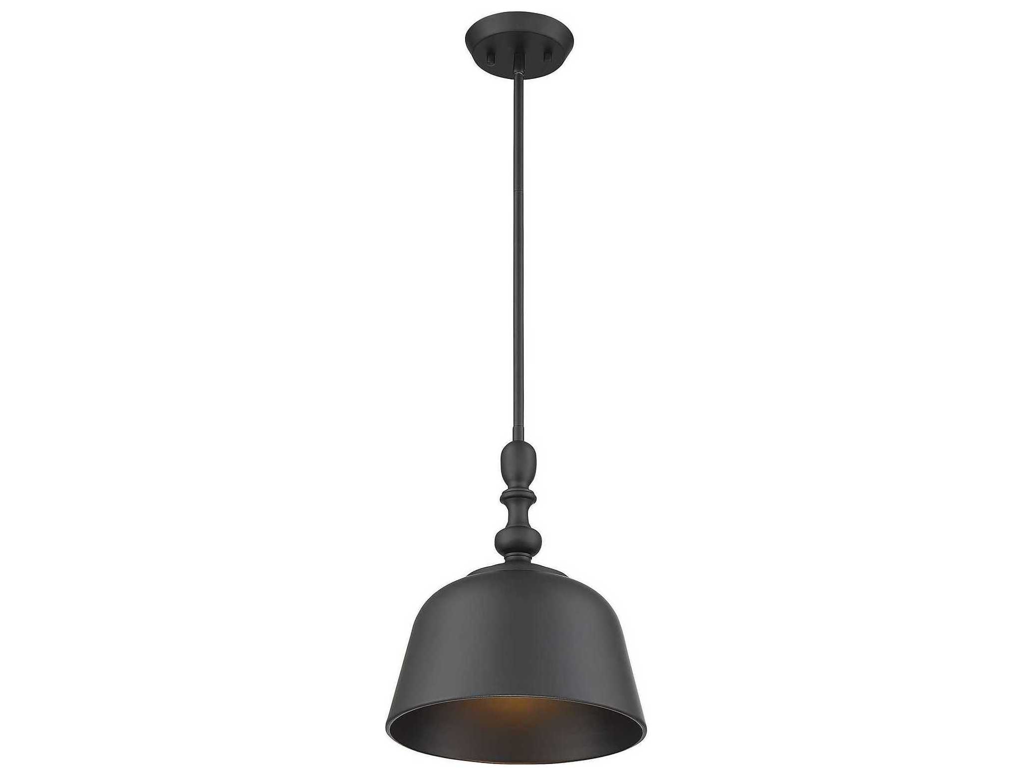 Savoy House Berg 1-Light Matte Black Dome Mini Pendant