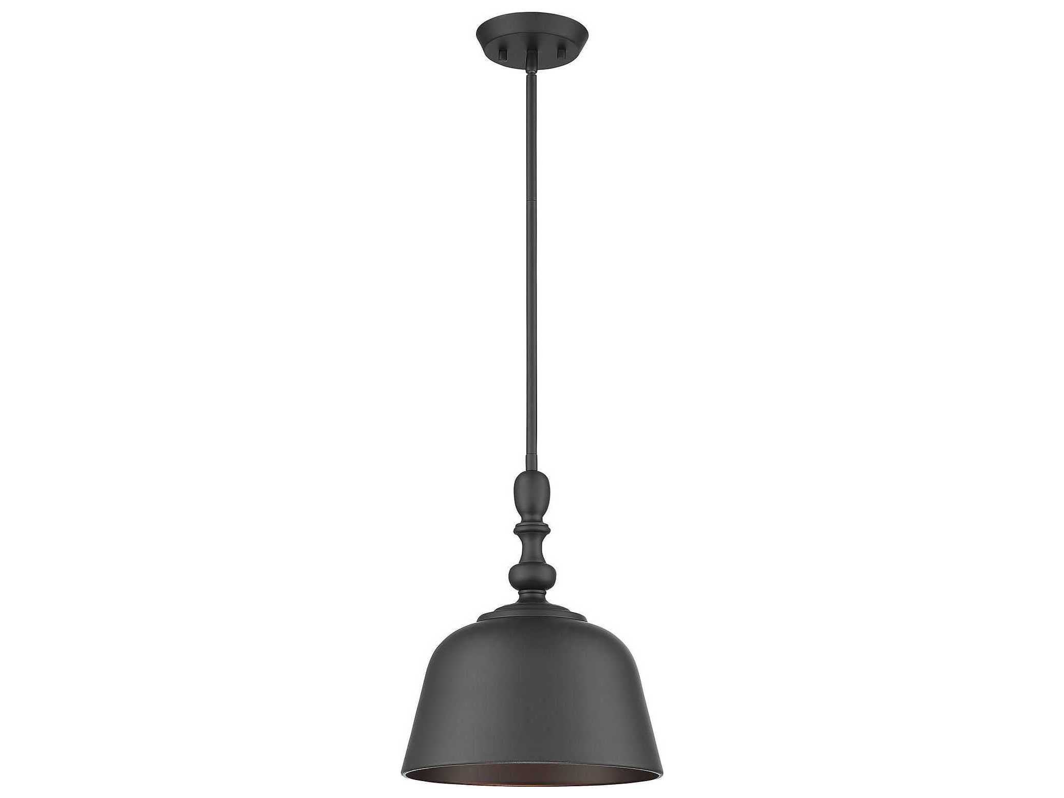 Savoy House Berg 1-Light Matte Black Dome Mini Pendant