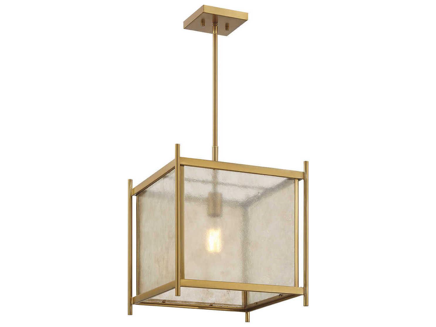 Savoy House Jacobs 1-Light Warm Brass Mini Pendant