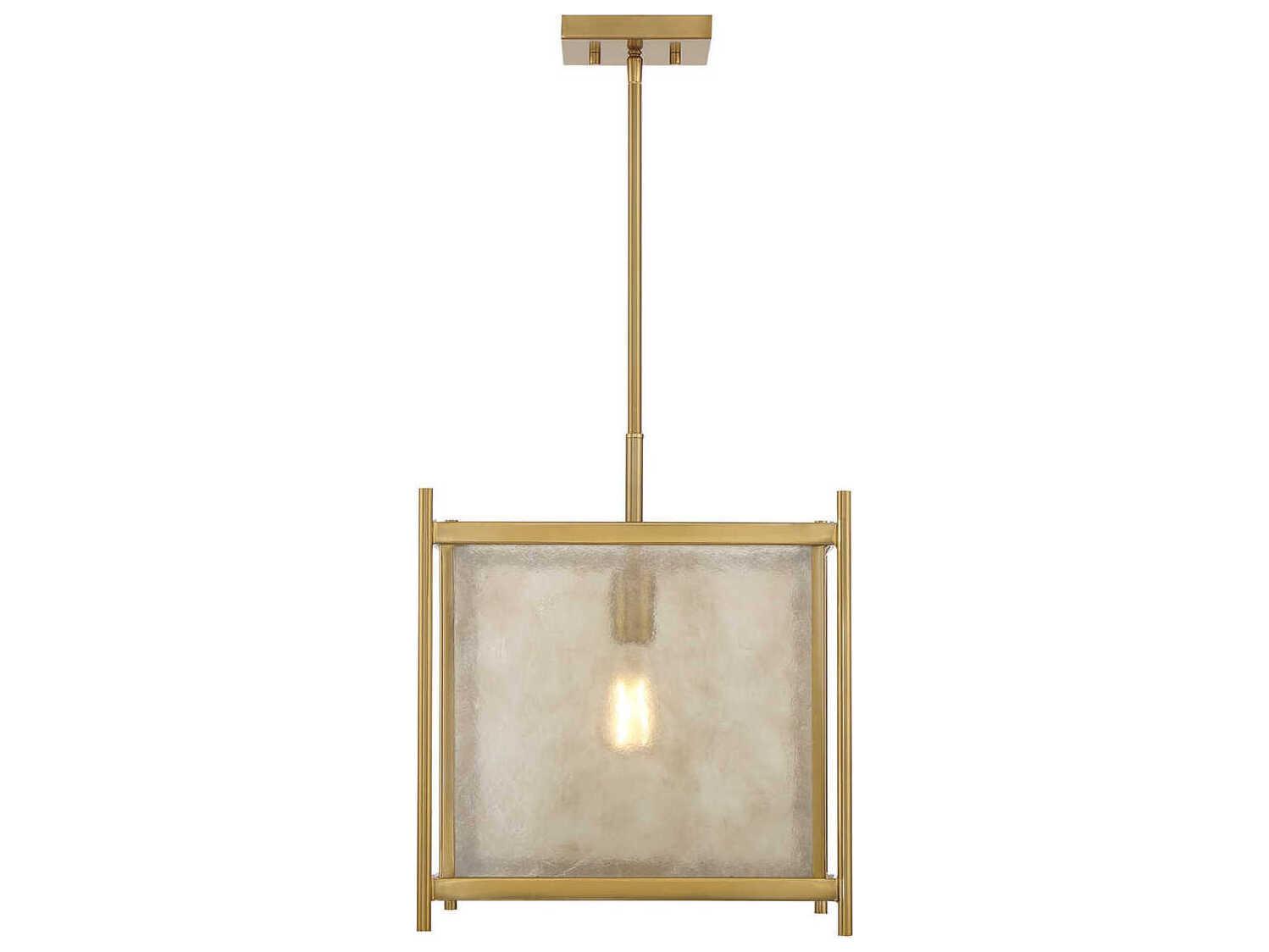 Savoy House Jacobs 1-Light Warm Brass Mini Pendant