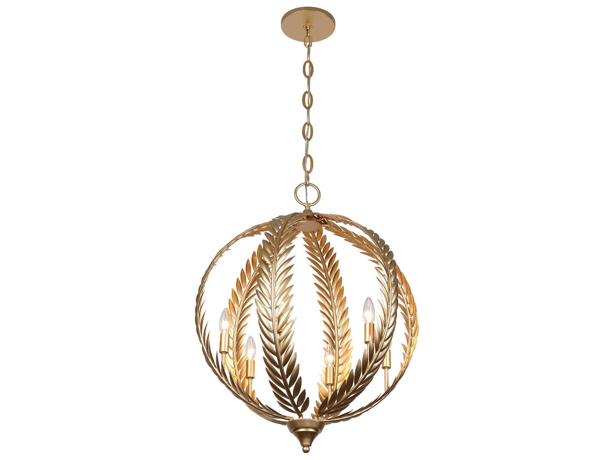 Savoy House Atlas 6-Light Grecian Gold Pendant