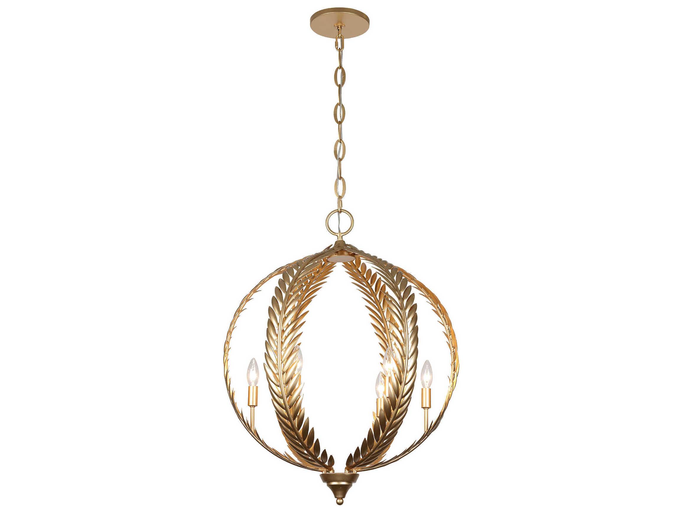 Savoy House Atlas 6-Light Grecian Gold Pendant