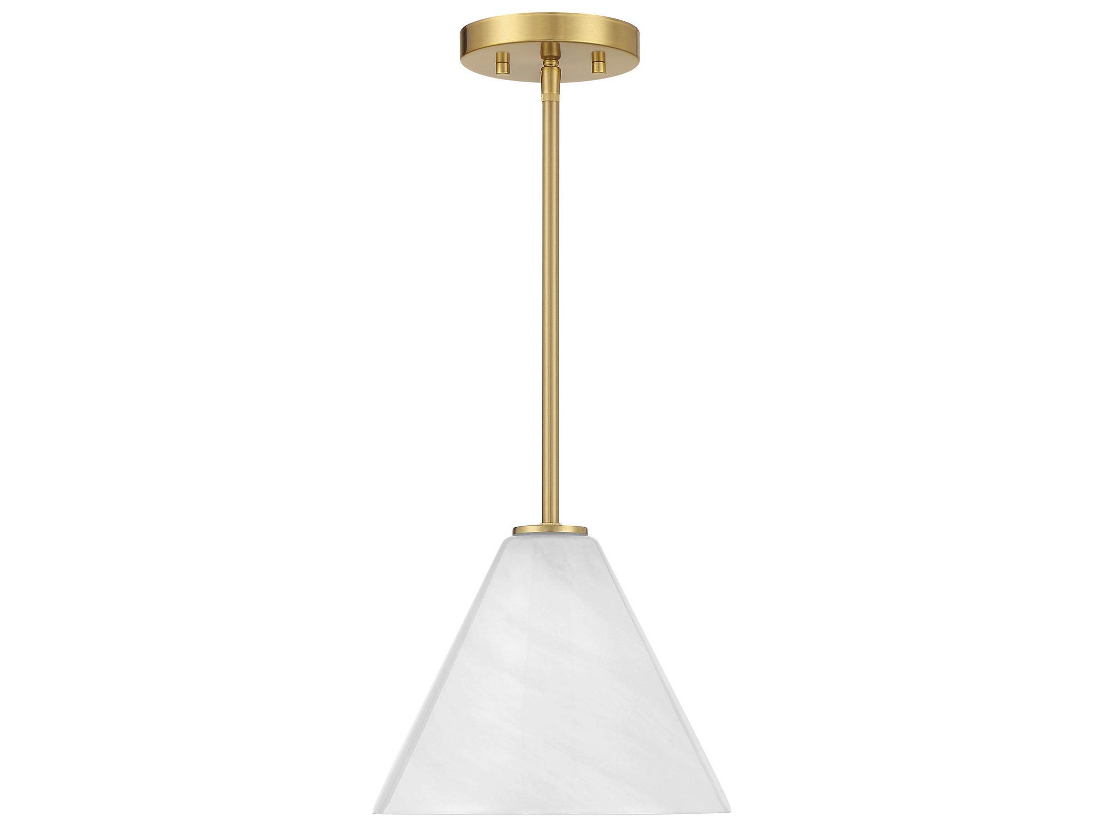 Savoy House Blair 1-Light Warm Brass Mini Pendant