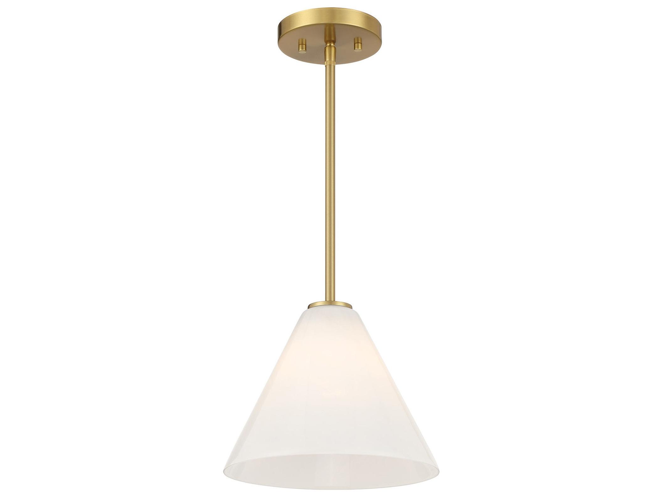 Savoy House Blair 1-Light Warm Brass Mini Pendant