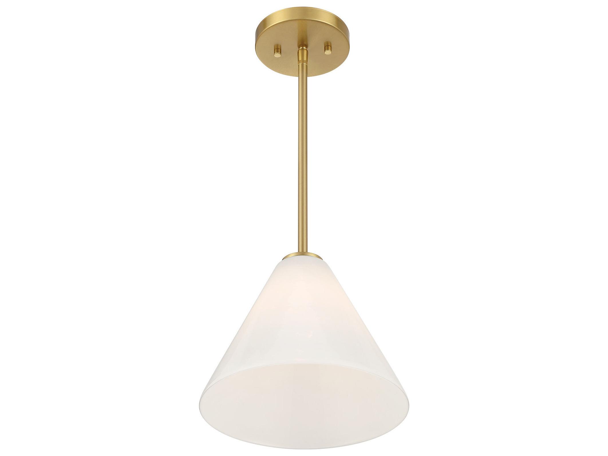 Savoy House Blair 1-Light Warm Brass Mini Pendant