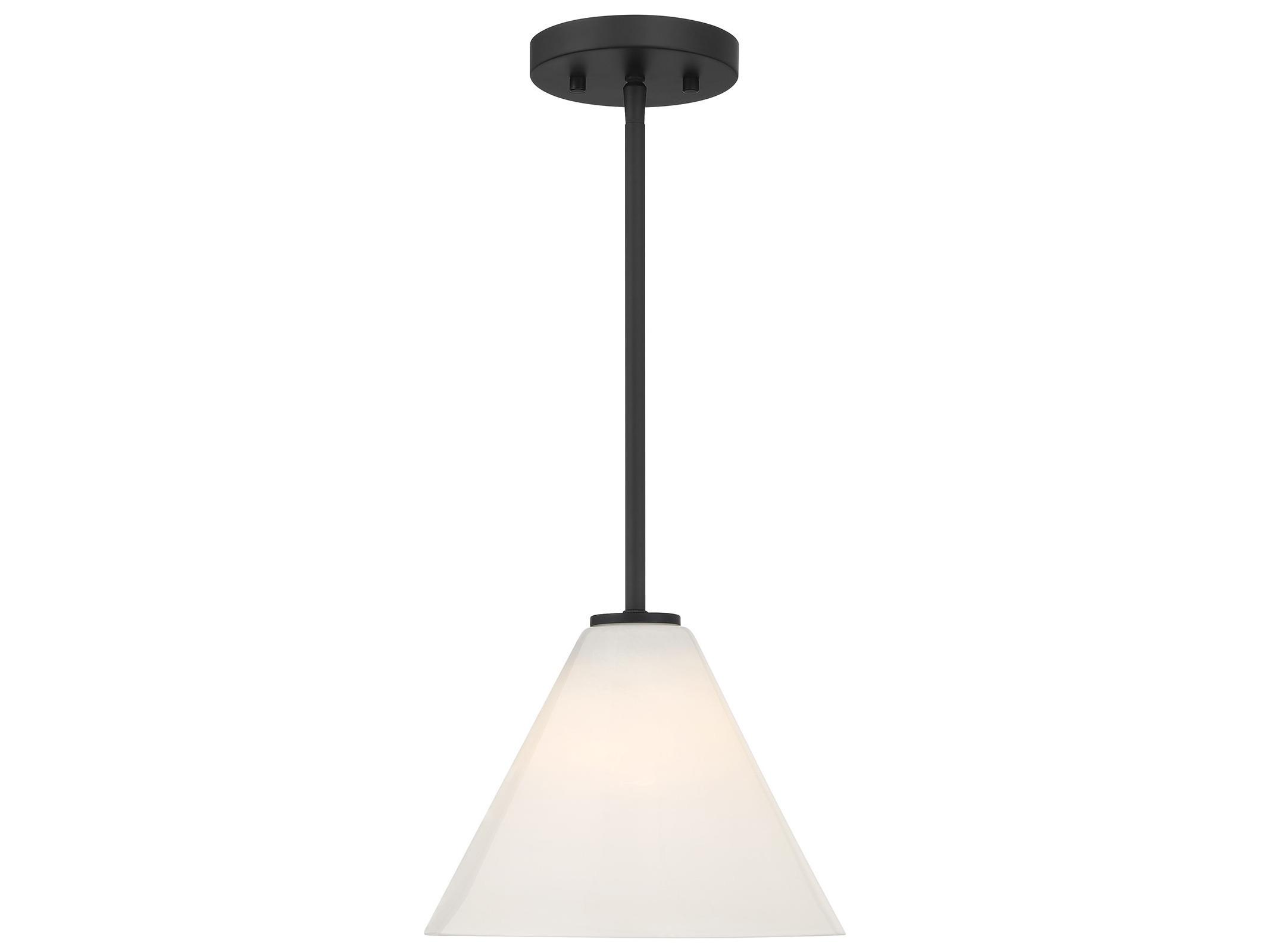 Savoy House Blair 1-Light Matte Black Mini Pendant