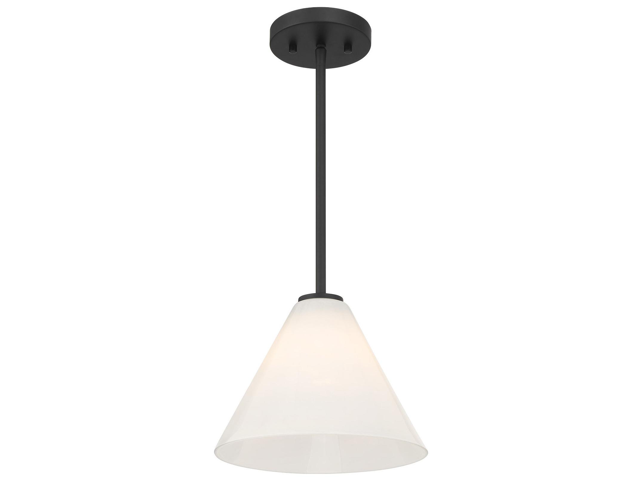 Savoy House Blair 1-Light Matte Black Mini Pendant
