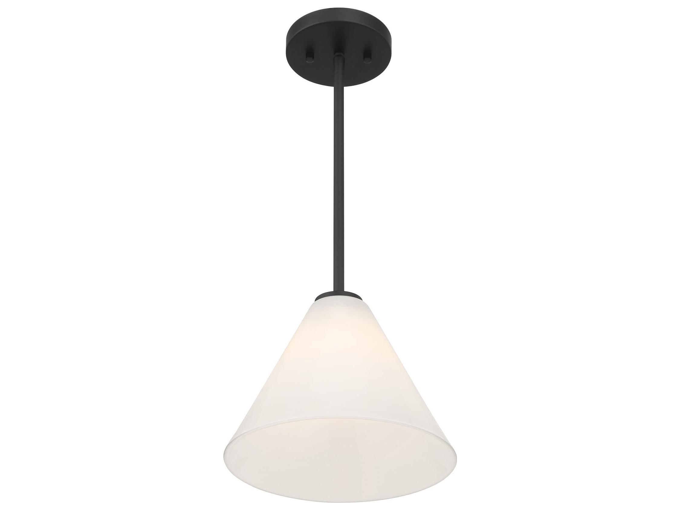 Savoy House Blair 1-Light Matte Black Mini Pendant