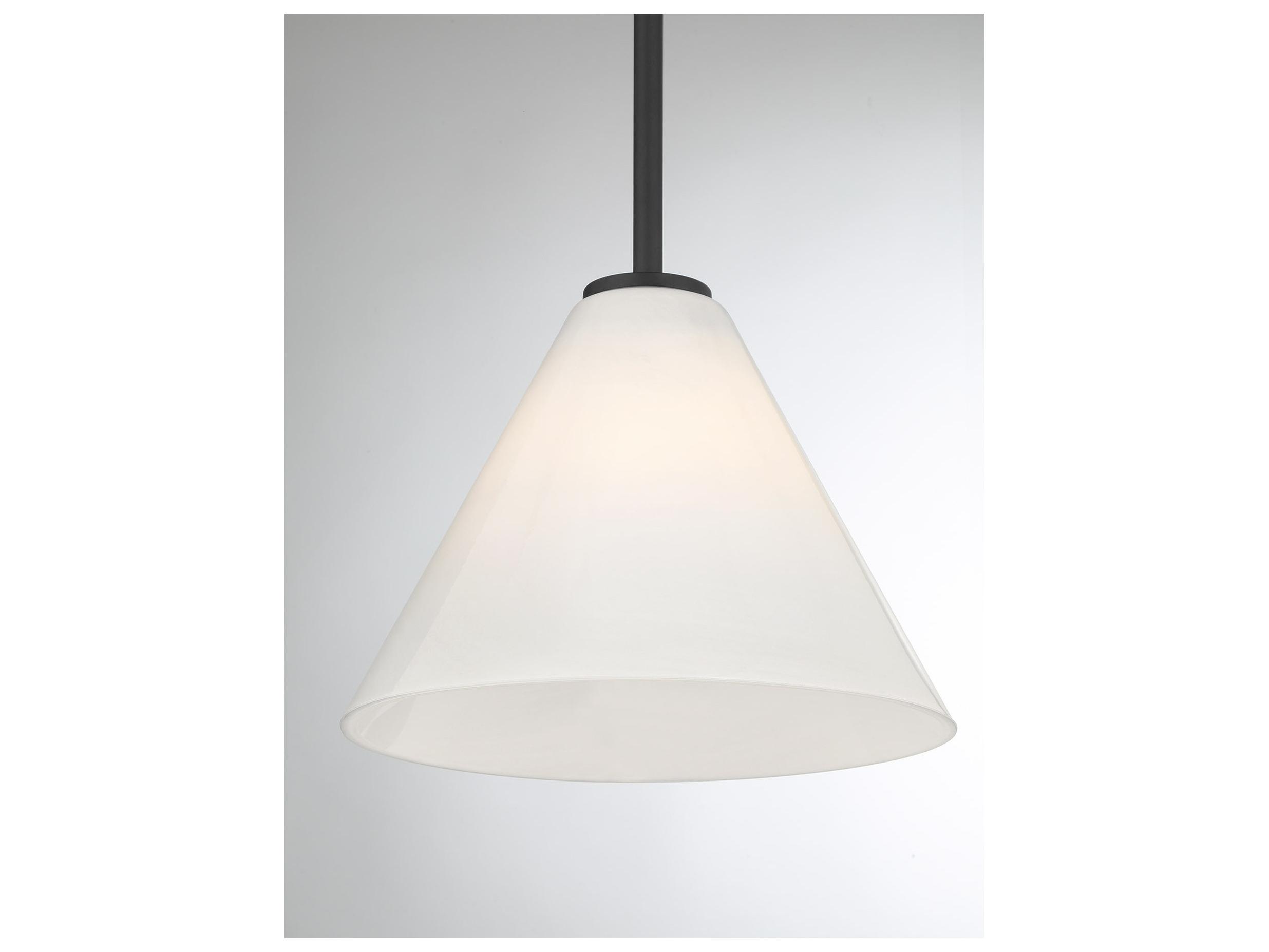 Savoy House Blair 1-Light Matte Black Mini Pendant