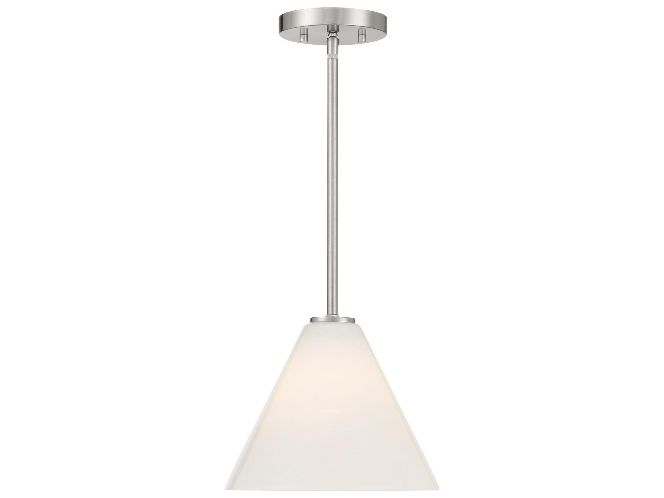Savoy House Blair 1-Light Satin Nickel Mini Pendant