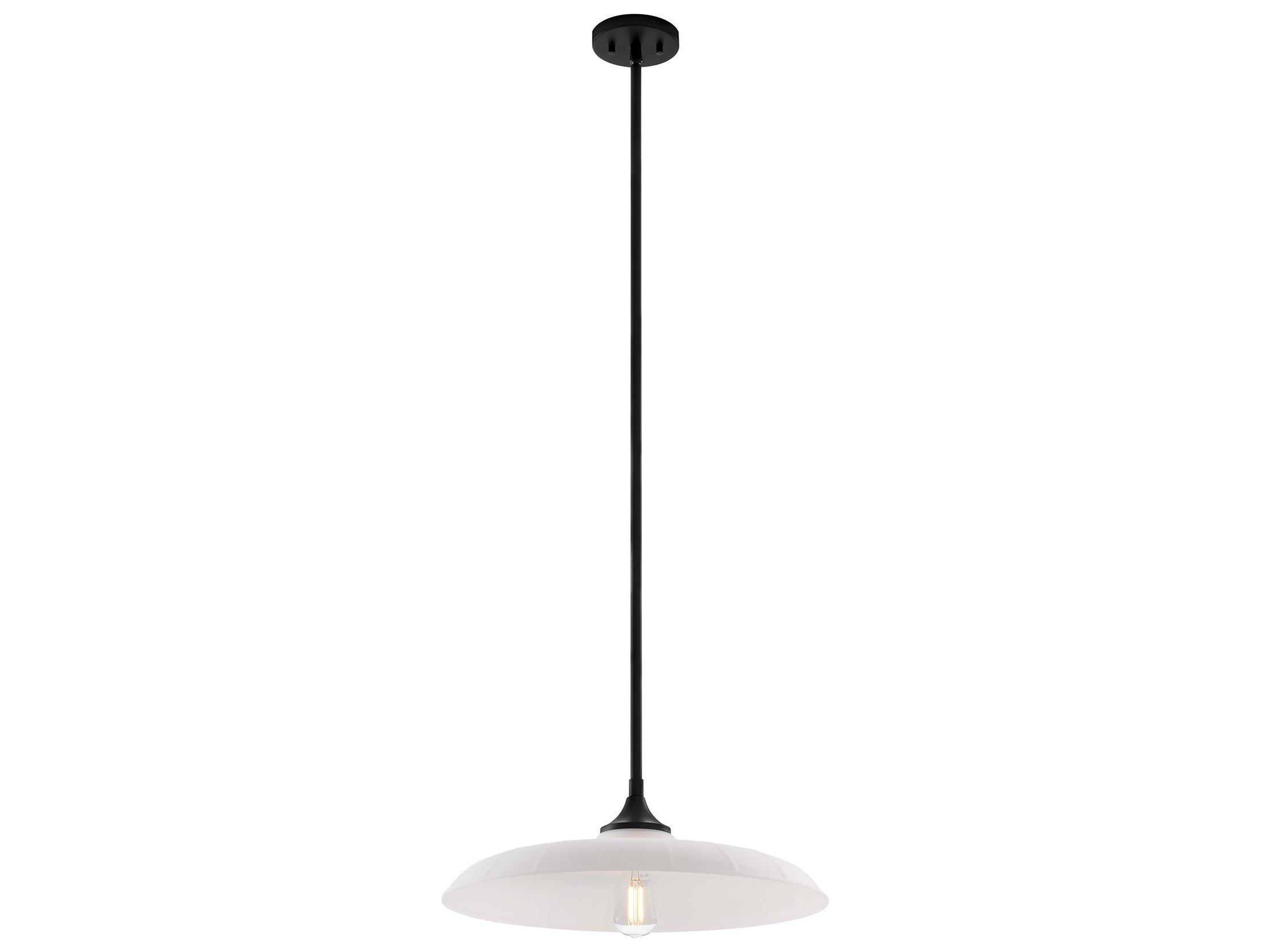 Savoy House Hadley 1-Light Matte Black Dome Pendant