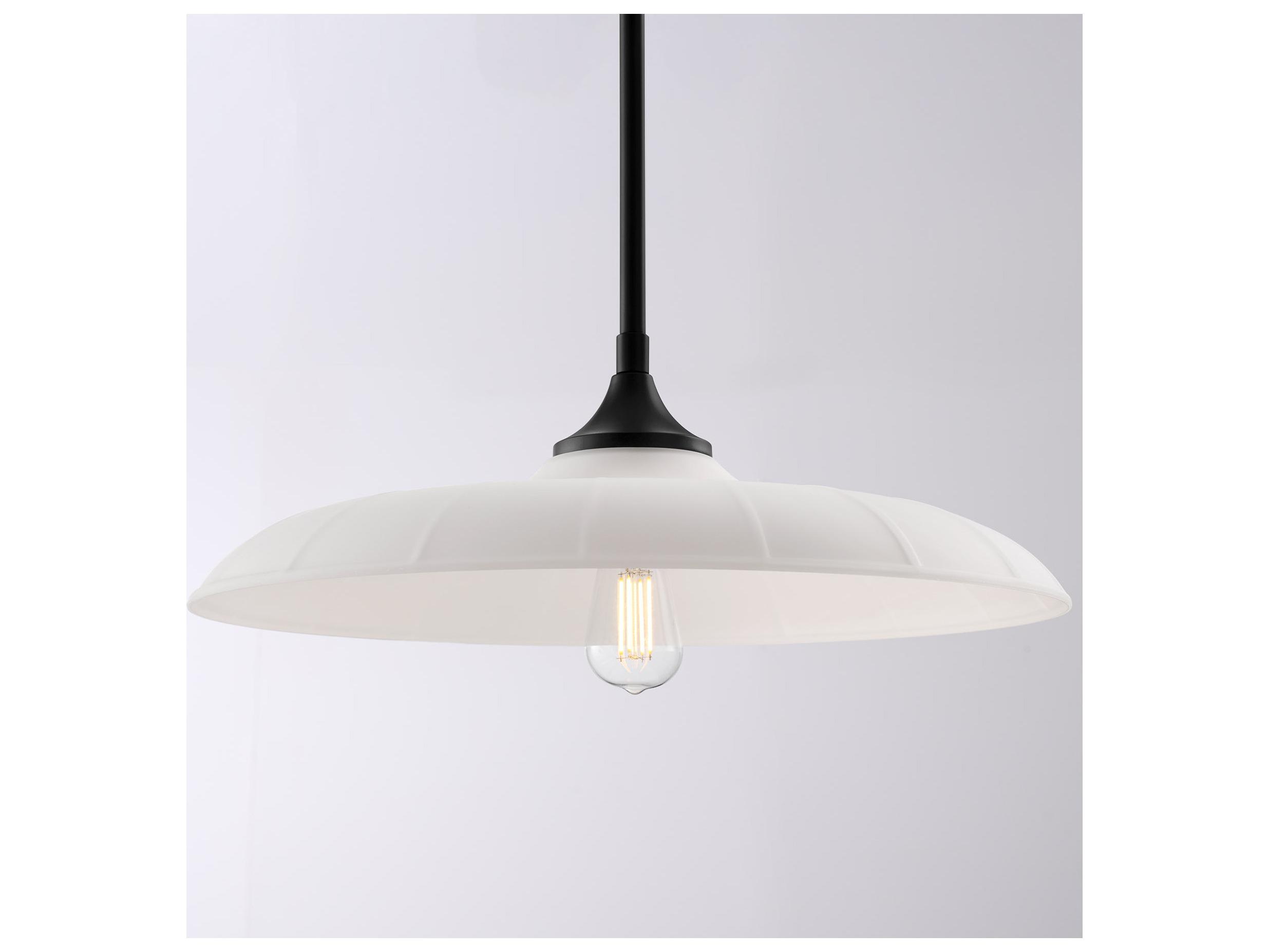 Savoy House Hadley 1-Light Matte Black Dome Pendant