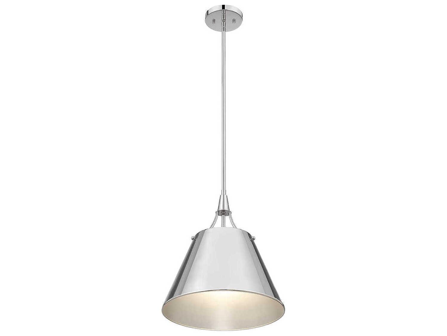 Savoy House Willis 1-Light Polished Nickel Chrome Empire Pendant