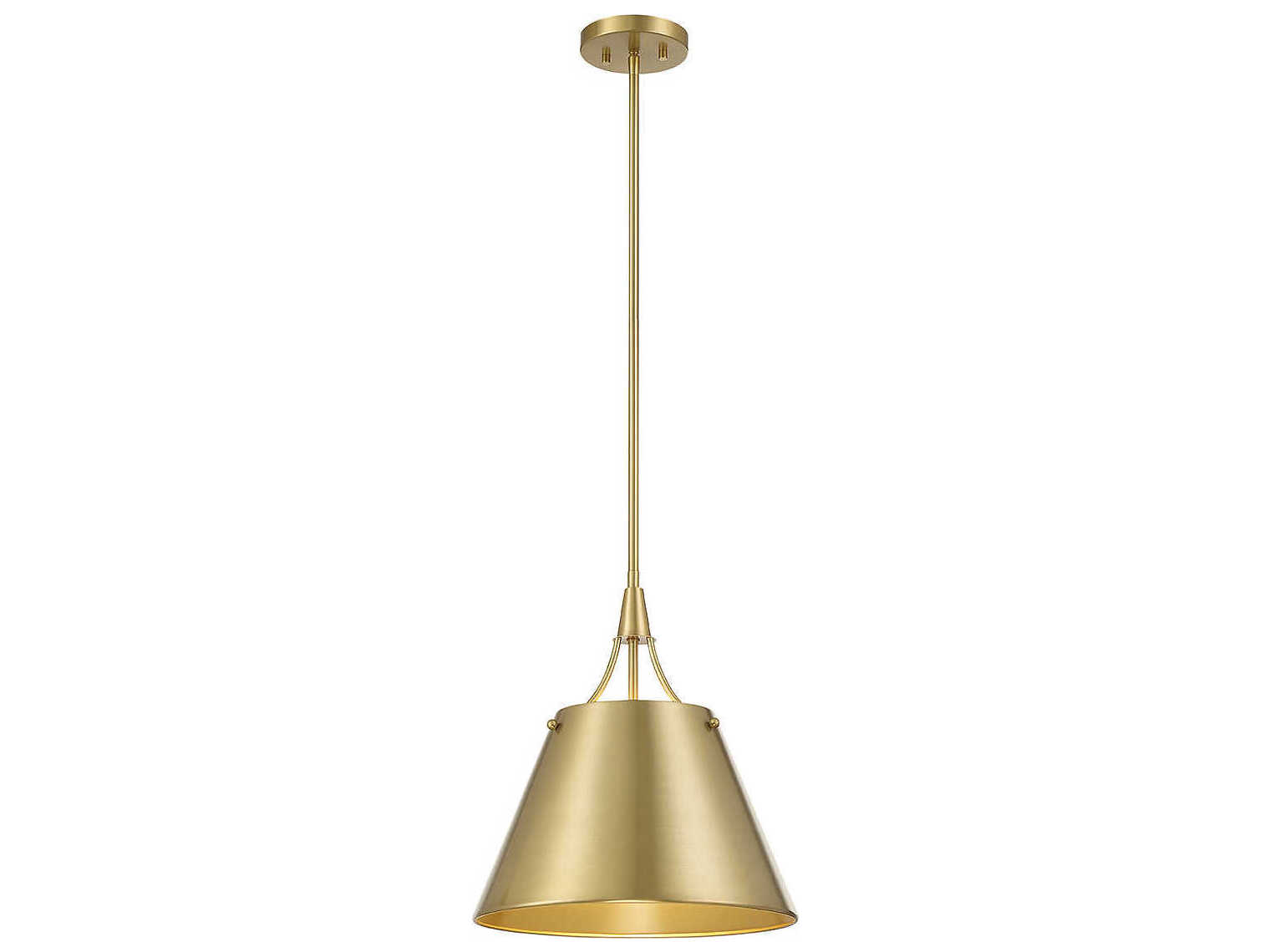 Savoy House Willis 1-Light Warm Brass Empire Pendant
