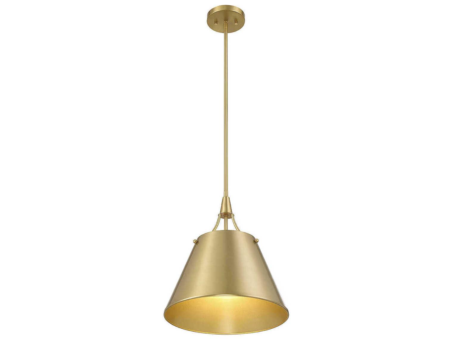 Savoy House Willis 1-Light Warm Brass Empire Pendant