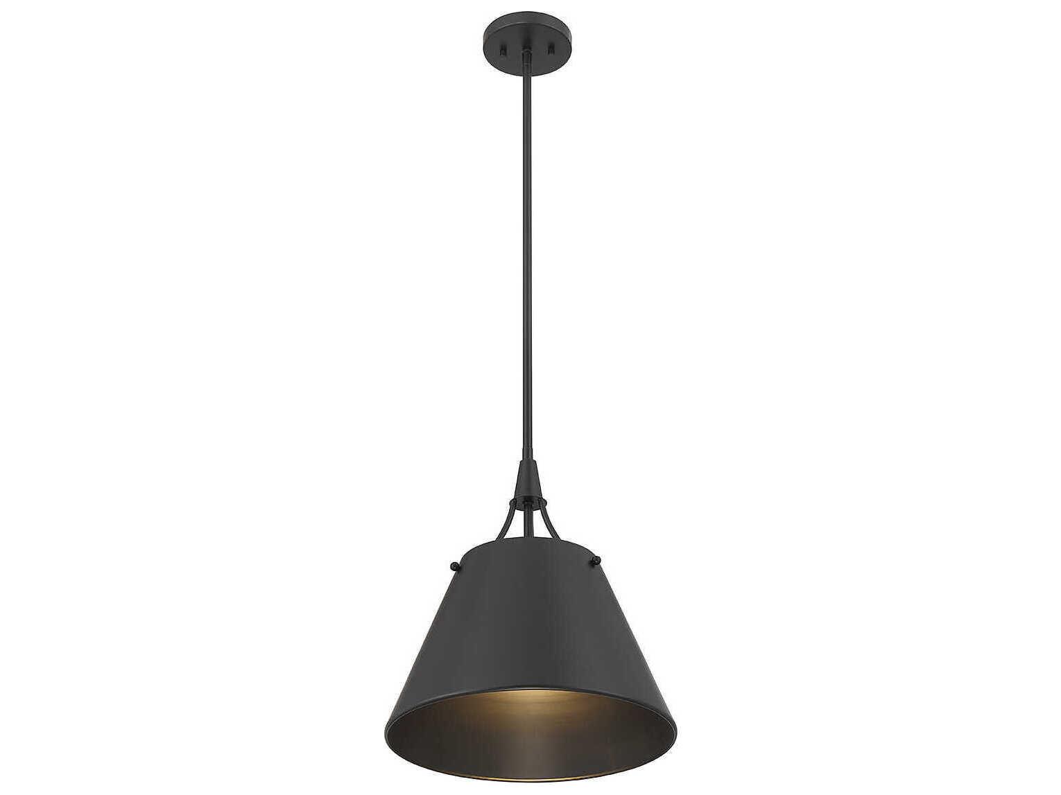 Savoy House Willis 1-Light Matte Black Empire Pendant