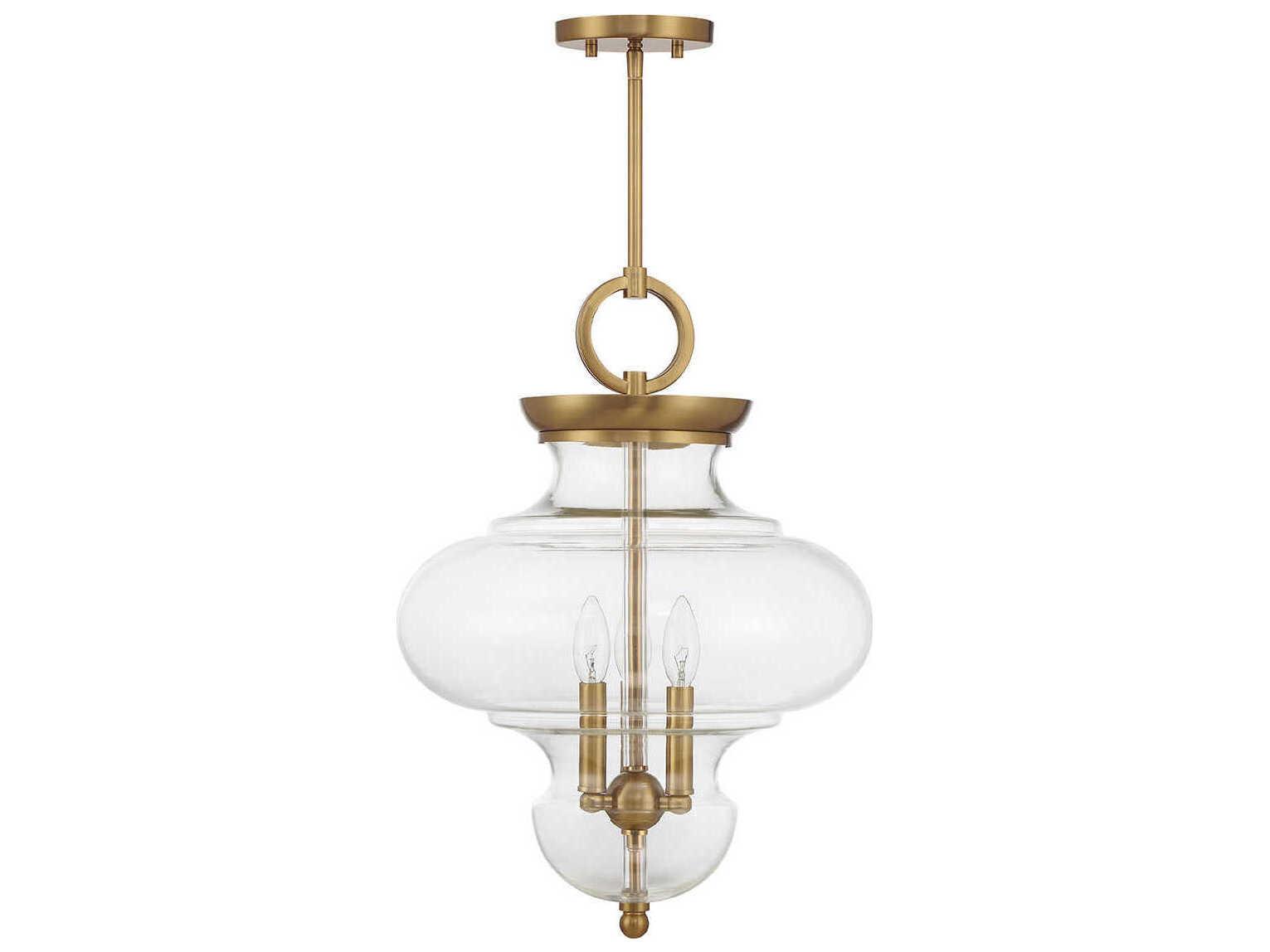 Savoy House Bergdorf 3-Light Warm Brass Mini Pendant