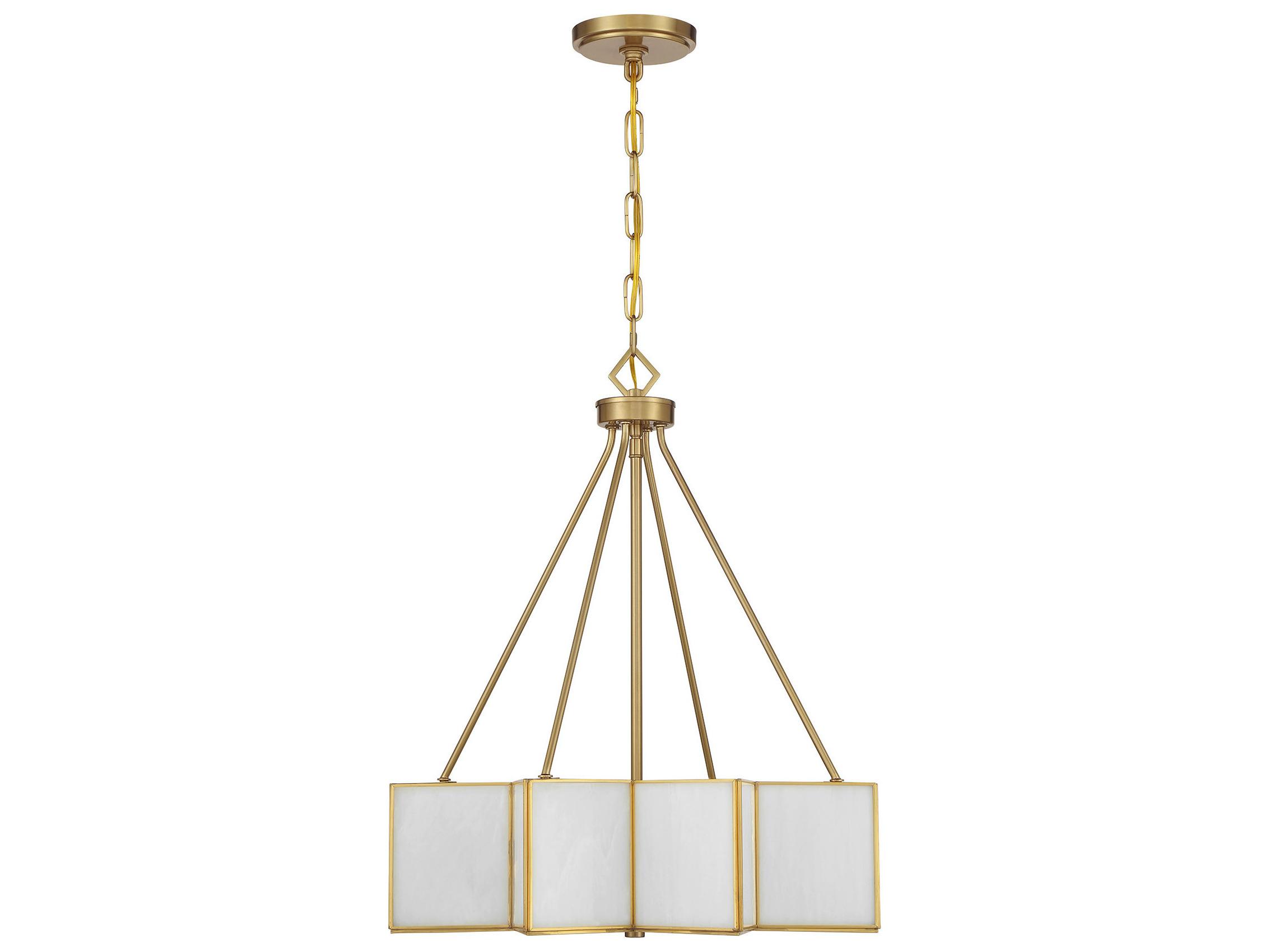 Savoy House Reiling 3-Light Warm Brass Pendant