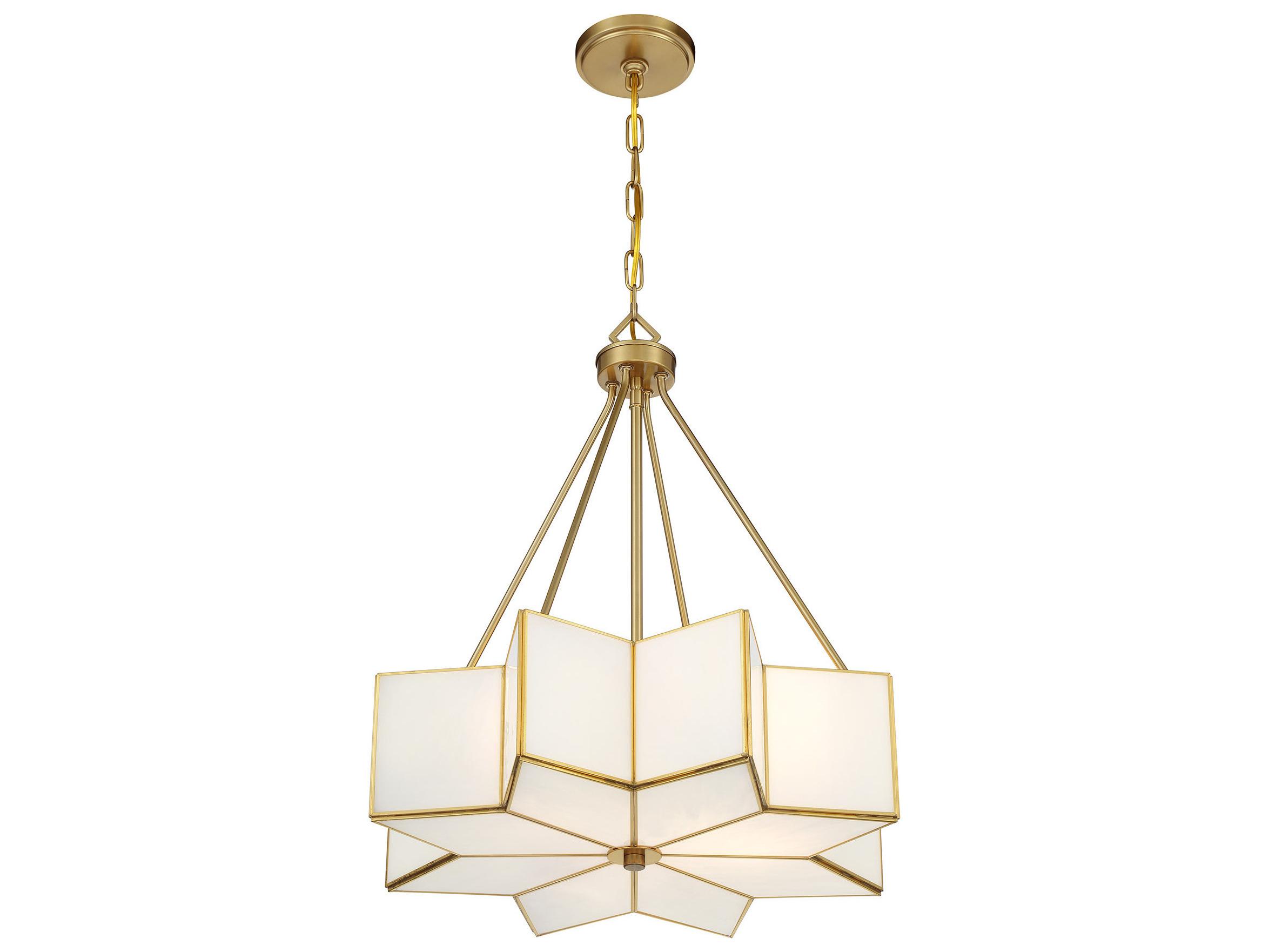 Savoy House Reiling 3-Light Warm Brass Pendant