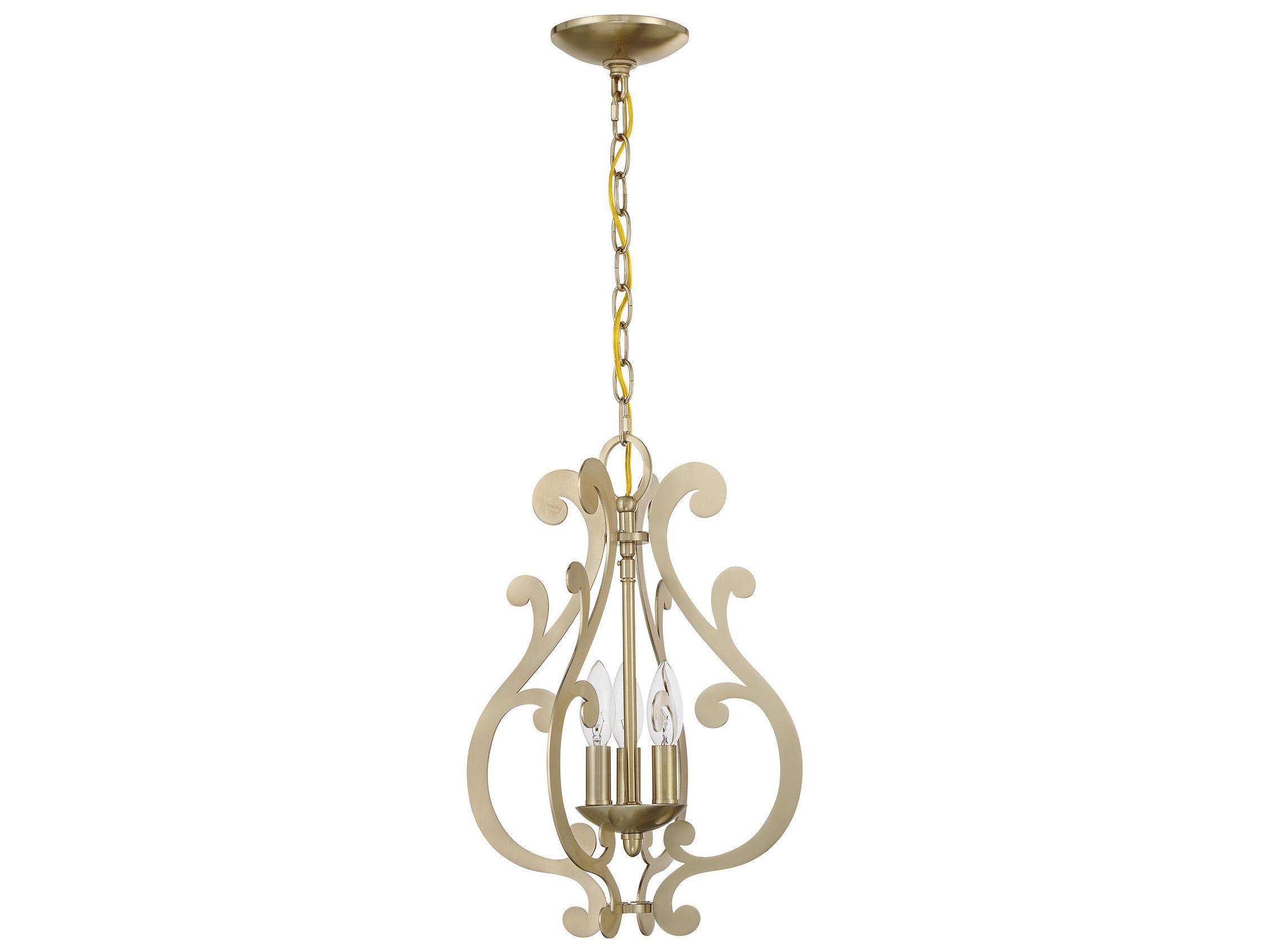 Savoy House Lombard 3-Light Noble Brass Mini Pendant