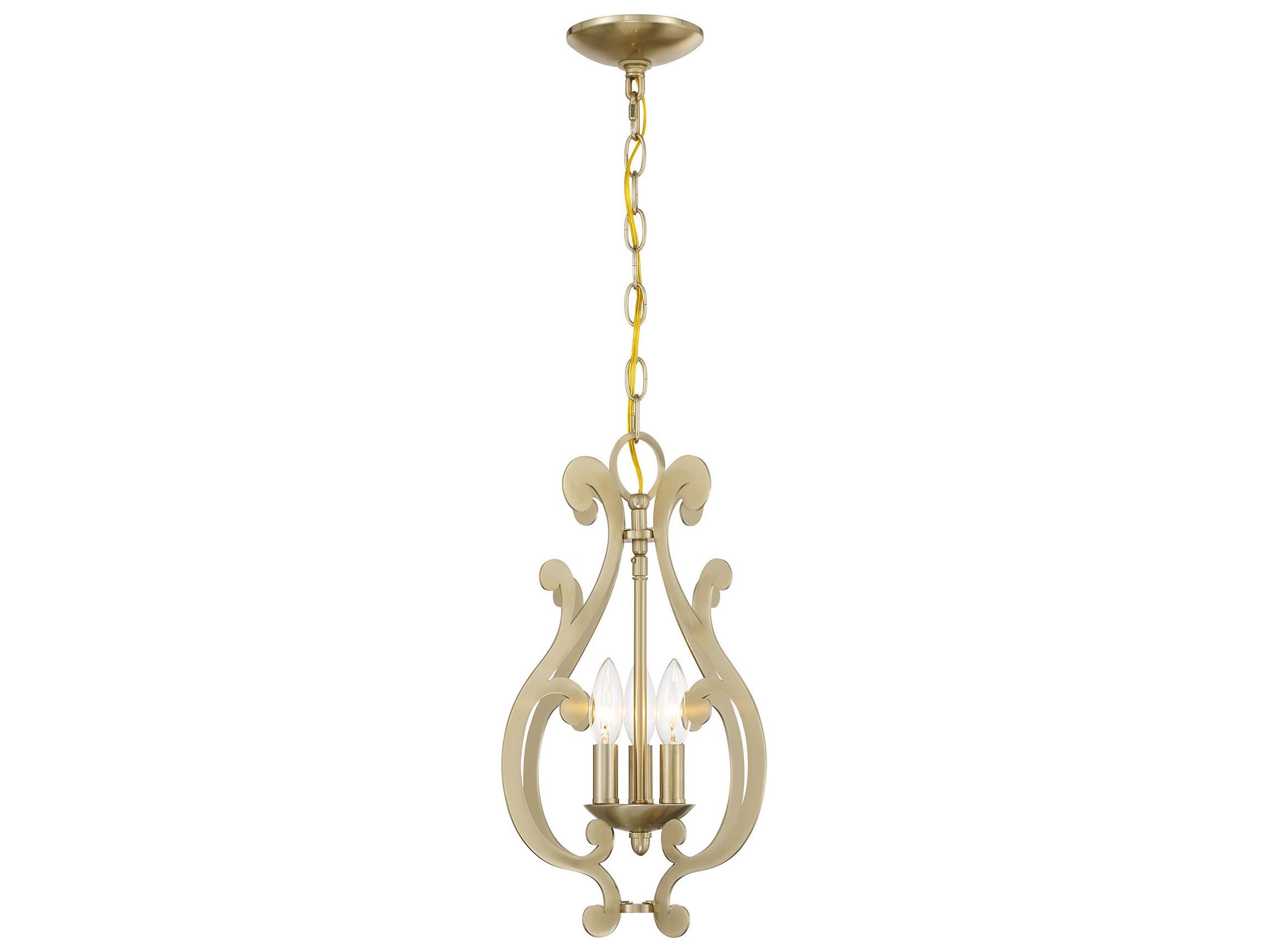 Savoy House Lombard 3-Light Noble Brass Mini Pendant