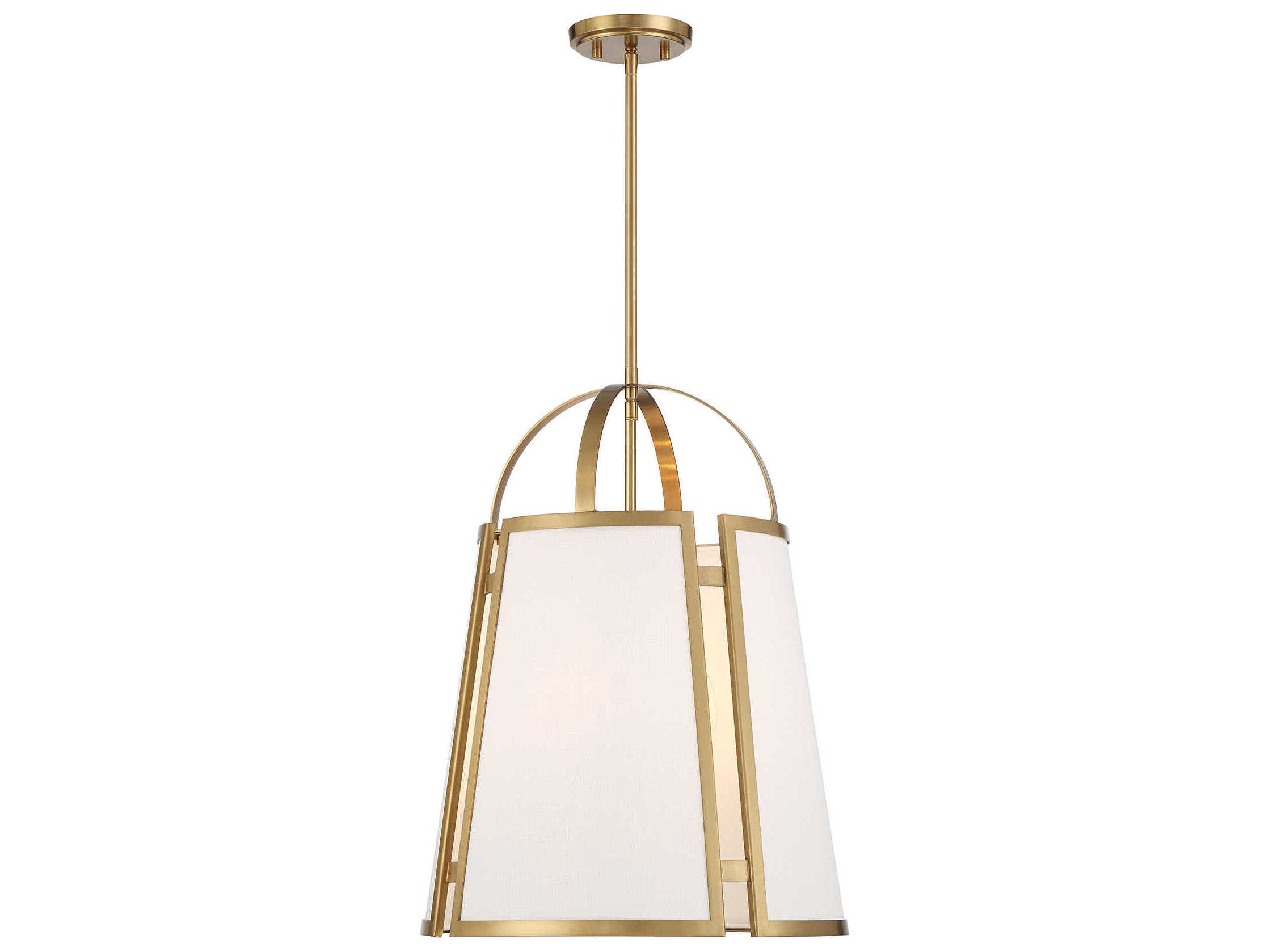 Savoy House Chartwell 4-Light Warm Brass Drum Pendant