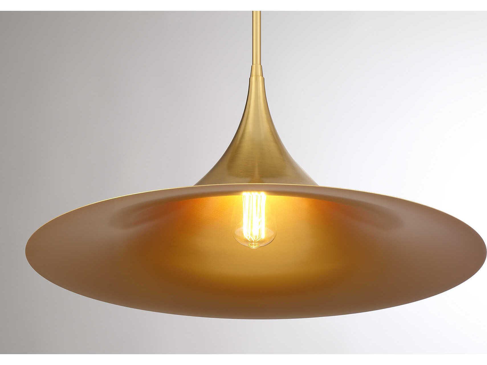 Savoy House Bowdin 1-Light Warm Brass Pendant