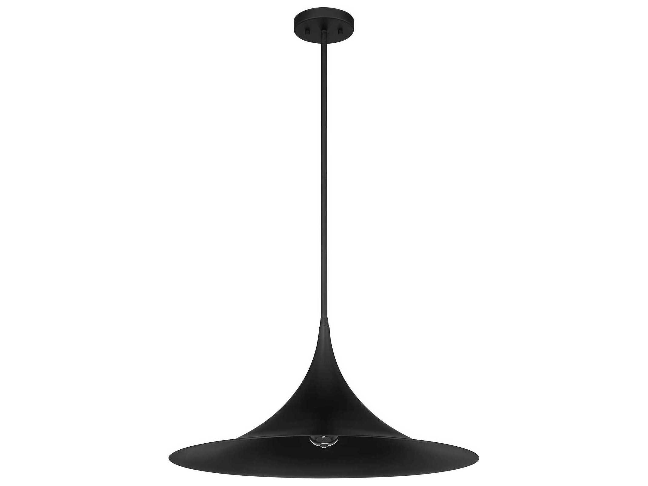 Savoy House Bowdin 1-Light Matte Black Pendant