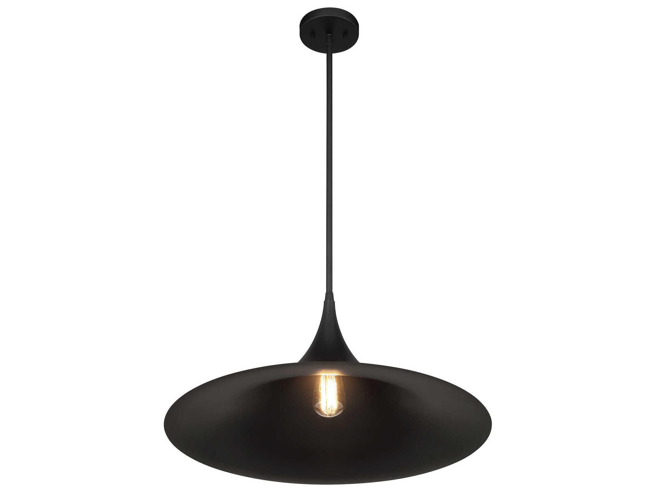 Savoy House Bowdin 1-Light Matte Black Pendant