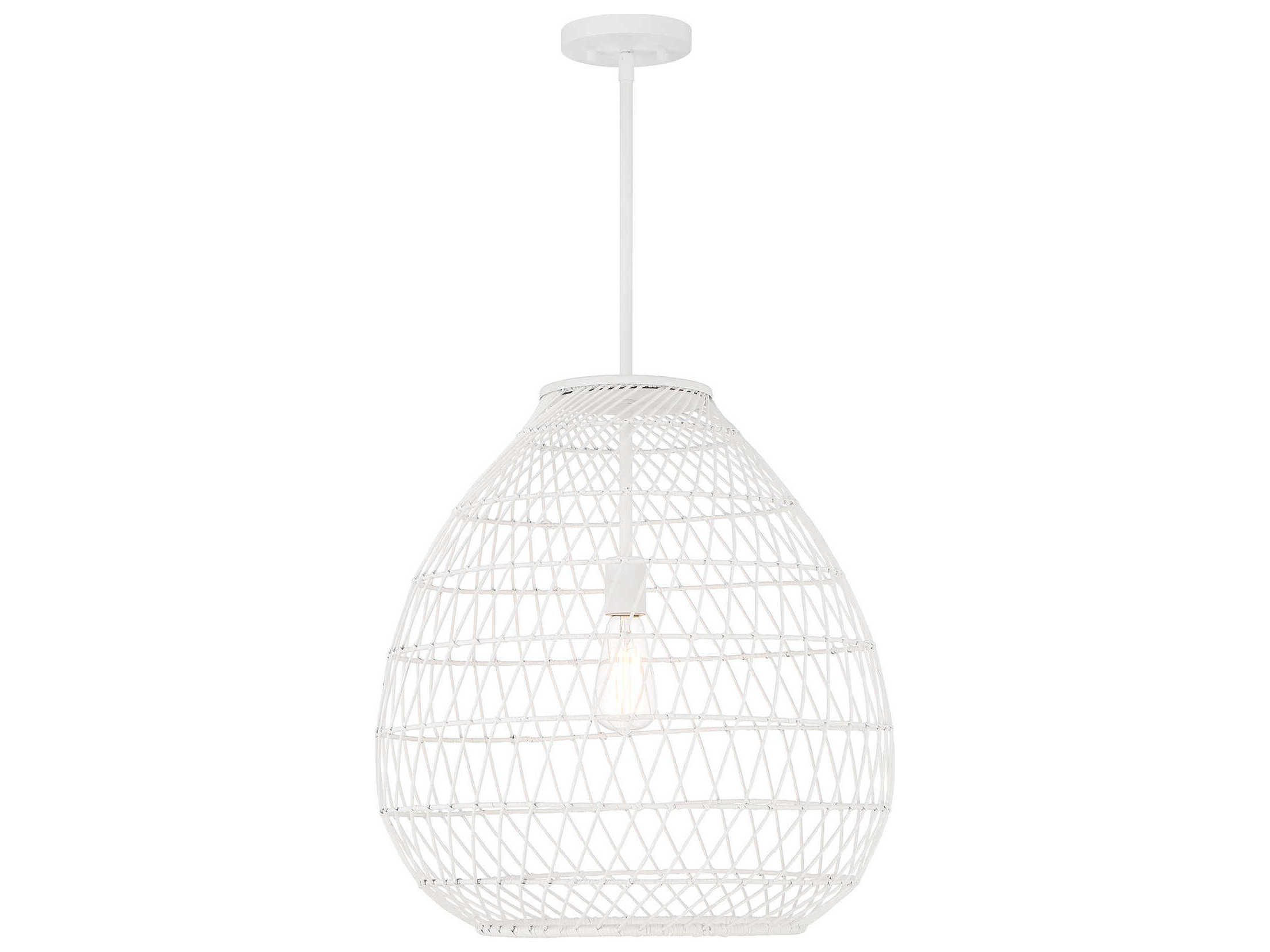 Savoy House Maya 1-Light Bisque White Pendant